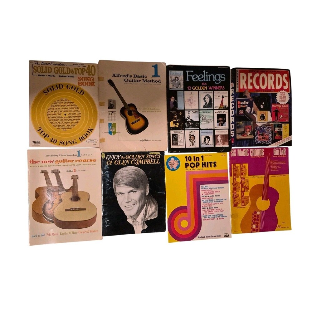 Vintage VTG (Lot Of 8) Music Magazines Glen Campbell Guitar